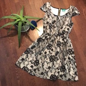 Black and white dress